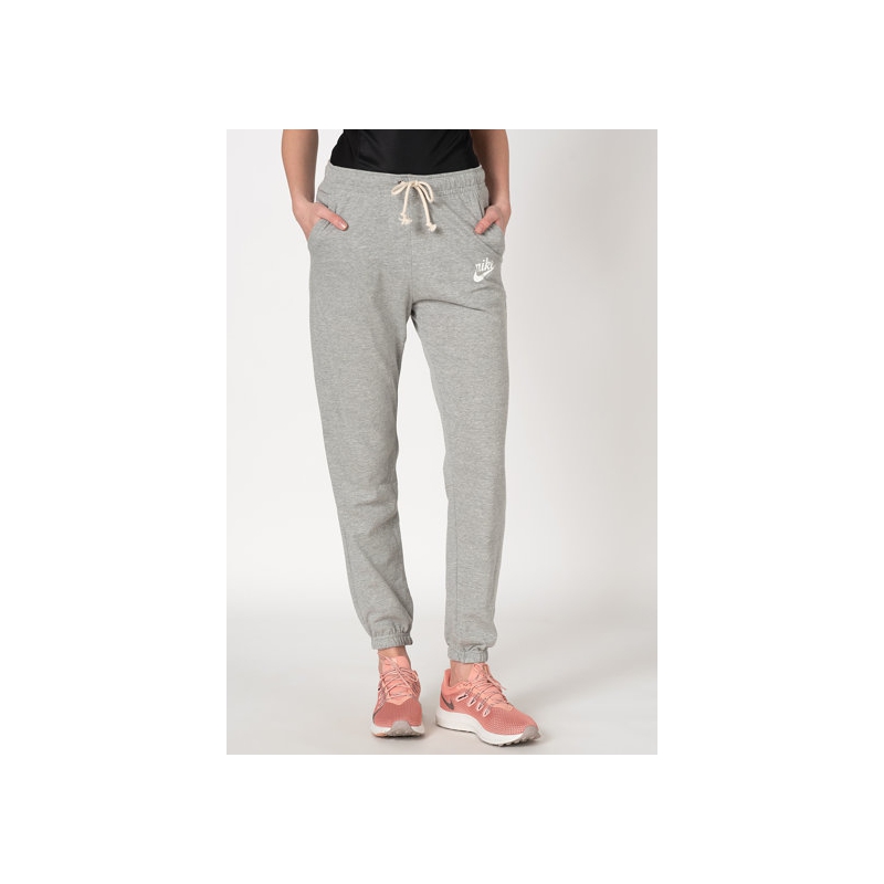 Nike Short Algodón Sportswear Gym Vintage Grey Gris Mujer